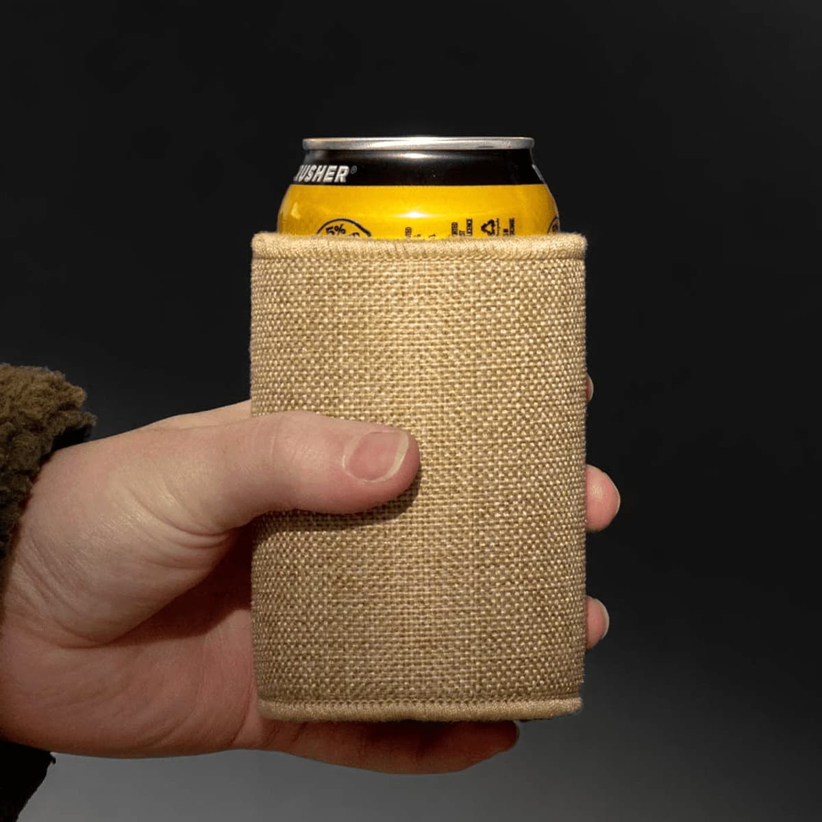 Jute Stubby Holder