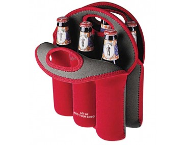6 Bottle Stubby Cooler Bags Branded