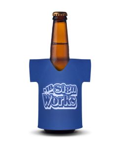 Cheap Personalised Jersey Stubby Coolers Blue