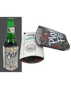 Reversible Double Sided Bottle Cooler Printed