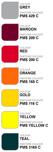 basic neoprene colour choices